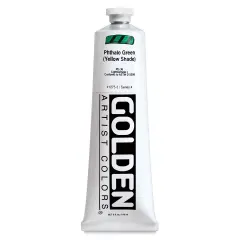 Golden Heavy Body Artist Acrylics - Phthalo Green (Yellow Shade), 5 oz Tube