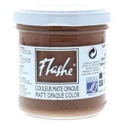 Lefranc & Bourgeois Flashe Vinyl Paint - Burnt Umber, 125 ml jar