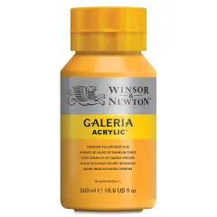 Winsor & Newton Galeria Flow Acrylics - Cadmium Yellow Deep Hue, 500 ml tube