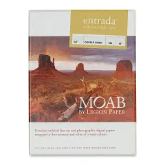 Legion Moab Entrada Digital Rag Paper - 5" x 7", Natural, 190 gsm, Pkg of 25