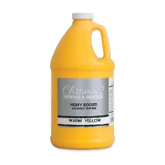 Chroma 2 Washable Tempera - Warm Yellow, 67.7 oz