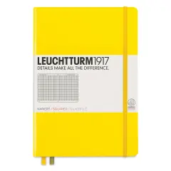 Leuchtturm1917 Squared Hardbound Notebook - Lemon, 5-3/4" x 8-1/4"