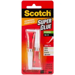 Scotch General Purpose Super Glue 2/Pkg-.07oz