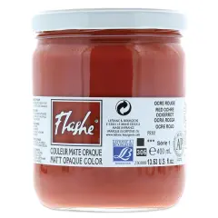 Lefranc & Bourgeois Flashe Vinyl Paint - Red Ochre, 400 ml jar