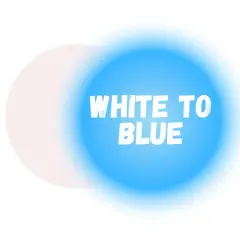 White to Blue Premium Glow Powder for Resin 2 Oz