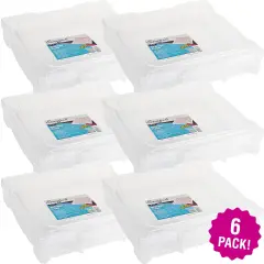 Multipack of 6 - ArtBin Essentials Box-14.125"X13.625"X3" Translucent