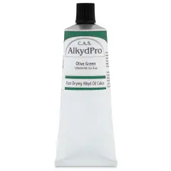 CAS AlkydPro Fast-Drying Alkyd Oil Color - Olive Green, 120 ml tube