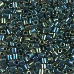 Miyuki Delica Bead 8/0, DBL0027, Metallic Dark Green Iris