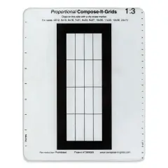 Compose It Grid - 8" x 10", Single Grid, 1:3
