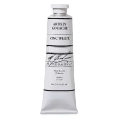M. Graham Artists' Gouache - Zinc White, 59 ml tube