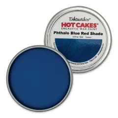 Enkaustikos Hot Cakes Encaustic Paint - Phthalo Blue Red Shade, 45 ml tin