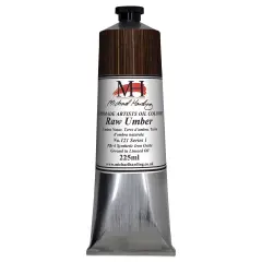 Michael Harding Artists Oil Color - Raw Umber, 225 ml tube
