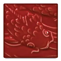 Amaco Liquid Gloss Glaze - Pint, Intense Red, Translucent