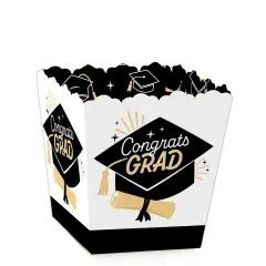 Big Dot of Happiness Goodbye High School, Hello College - Party Mini Favor Boxes - Graduation Party Treat Candy Boxes - Set of 12