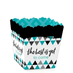 Big Dot of Happiness Teal Grad - Best is Yet to Come - Party Mini Favor Boxes - TurquoiseGraduation Party Treat Candy Boxes - Set of 12
