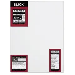 Blick Premier Heavyweight Stretched Cotton Canvas - 30" x 40", 1-3/8" Profile