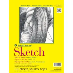 Strathmore Sketch Paper Pad 11"X14"-50lb 100 Sheets