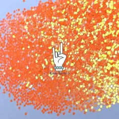 Orange Crush Premium Pearl Iridescent Pixie for Poxy 1/24 Medium Glitter