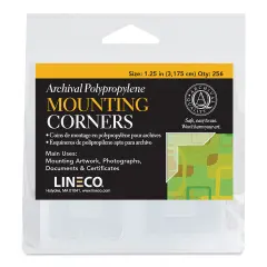 Lineco Mounting Corners - 1-1/4", Clear, Box of 256