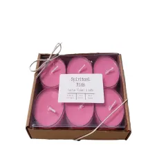 Cactus Flower & Jade All Natural Soy Wax Tealights 6 Count Hand Poured with Fragrant/Essential Oils!