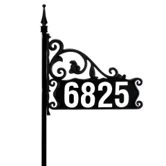 Address AmericaBoardwalk DIY Reflective Lawn Address Sign 48" Post