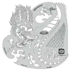 Iwata Artool Freehand Template - Kanji Master Dragon