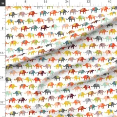 Various Fabrics by the Yard or Fat Quarter Elephant Circus Colorful Kids Children Animals Whimsical Boho Room Decor African Nursery Modern Custom Printed Fabric by Spoonflower