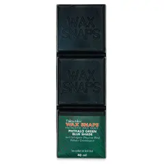 Enkaustikos Wax Snaps Encaustic Paints - Phthalo Green Blue Shade, 40 ml cake