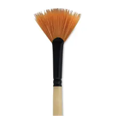 Dynasty Black Gold Brush - Tooth Fan, Short Handle, Size 6