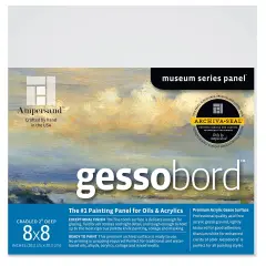 Ampersand Gessobord - 8" x 8", 2" Cradled