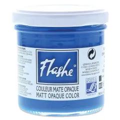 Lefranc & Bourgeois Flashe Vinyl Paint - Ocean Blue, 125 ml jar