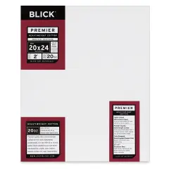 Blick Premier Heavyweight Stretched Cotton Canvas - 20" x 24", 2" Profile