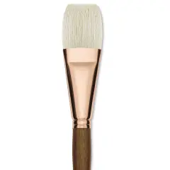 Princeton Best Natural Bristle Brush - Flat, Long Handle, Size 16