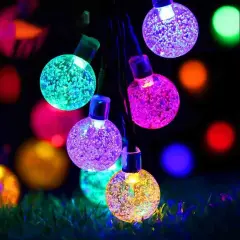 Waterproof Solar Powered String Lights Multicolor