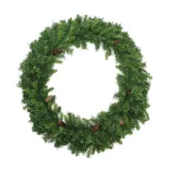 Northlight Dakota Red Pine Commercial Artificial Christmas Wreath - 6' - Unlit Green