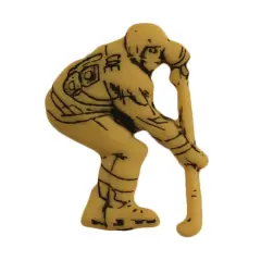 Buttons Galore and More Bulk Buttons - Hockey Player - 100 Buttons