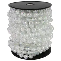 Northlight Commercial Beaded Christmas Garland - 33' x .5" - Iridescent - Unlit Clear