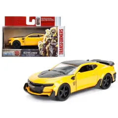 2016 Chevrolet Camaro Yellow Bumblebee with Robot on Chassis "Transformers: The Last Knight" (2017) Movie 1/32 Diecast Model Car by Jada