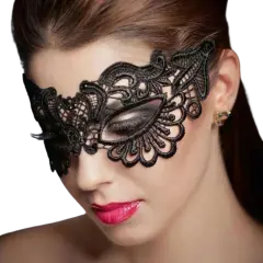 Kitcheniva Halloween Black Lace Masquerade Eye Mask