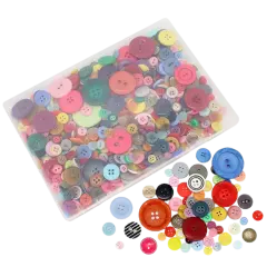 Kitcheniva DIY Craft Buttons Assorted Sizes 600 Pcs