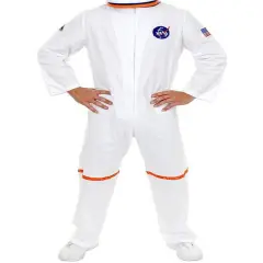 Adult Men's White NASA Astronaut Space Suit Costume
