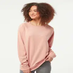 Long Sleeve Lightweight French Terry Crewneck Sweatshirt | RADYAN&reg; Rose