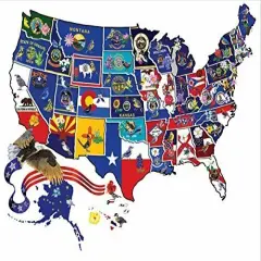 Sunsout America the Beautiful 1000 pc Special Shape Jigsaw Puzzle 95995