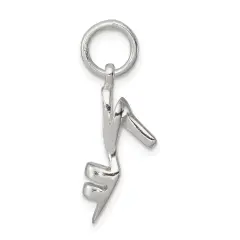 Sterling Silver High Heel Pendant Shoe Charm Jewelry 19mm x 11mm