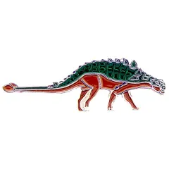 Dinosaur Pin Green & Red Pin 1"