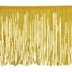 Belagio Chainette Fringe, 4" Wide, 10-Yard Bolt, Gold