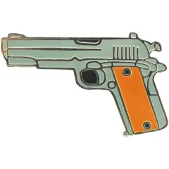 EagleEmblems P00597 PIN-Gun,45CAL Pistol,Milt (1'')