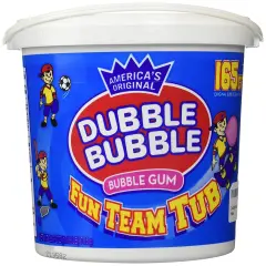 165 Count Tub Bubble Gum (Case of 6)