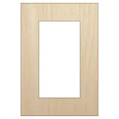 Rectangle Outline Box Frame Unfinished Wood Shape Piece Cutout for DIY Craft Projects