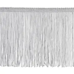 Belagio Chainette Fringe, 4" Wide, 10-Yard Bolt, White